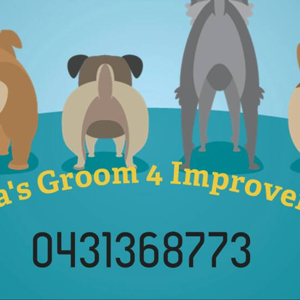 Cartoon dogs lined up from behind — Celina's brand banner